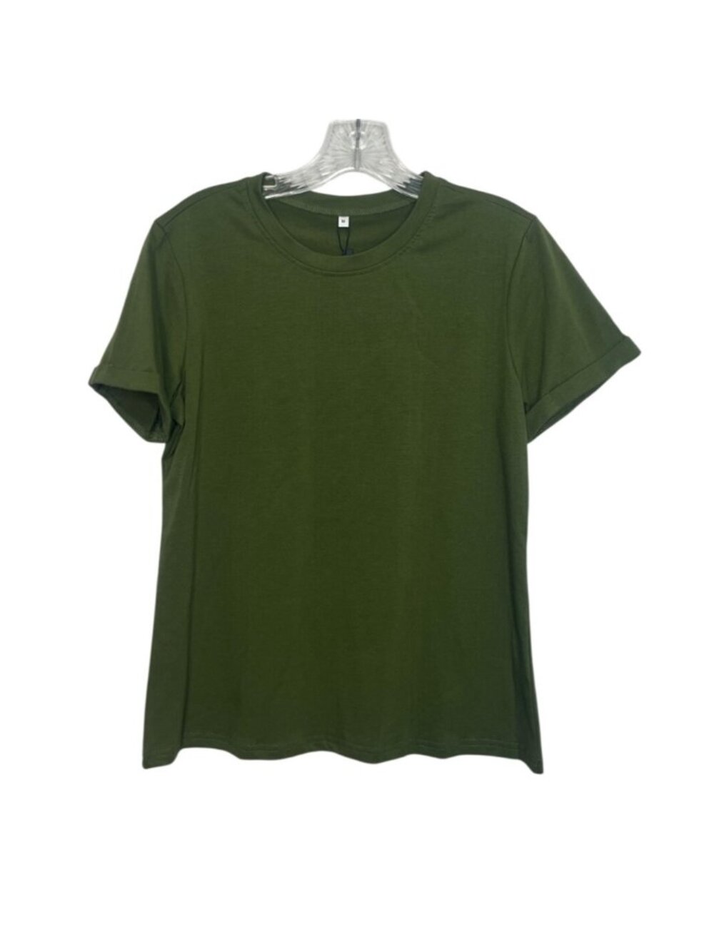 Ficerd Crewneck Tshirt Short Sleeve Medium Green‎ New Lightweight Stretch